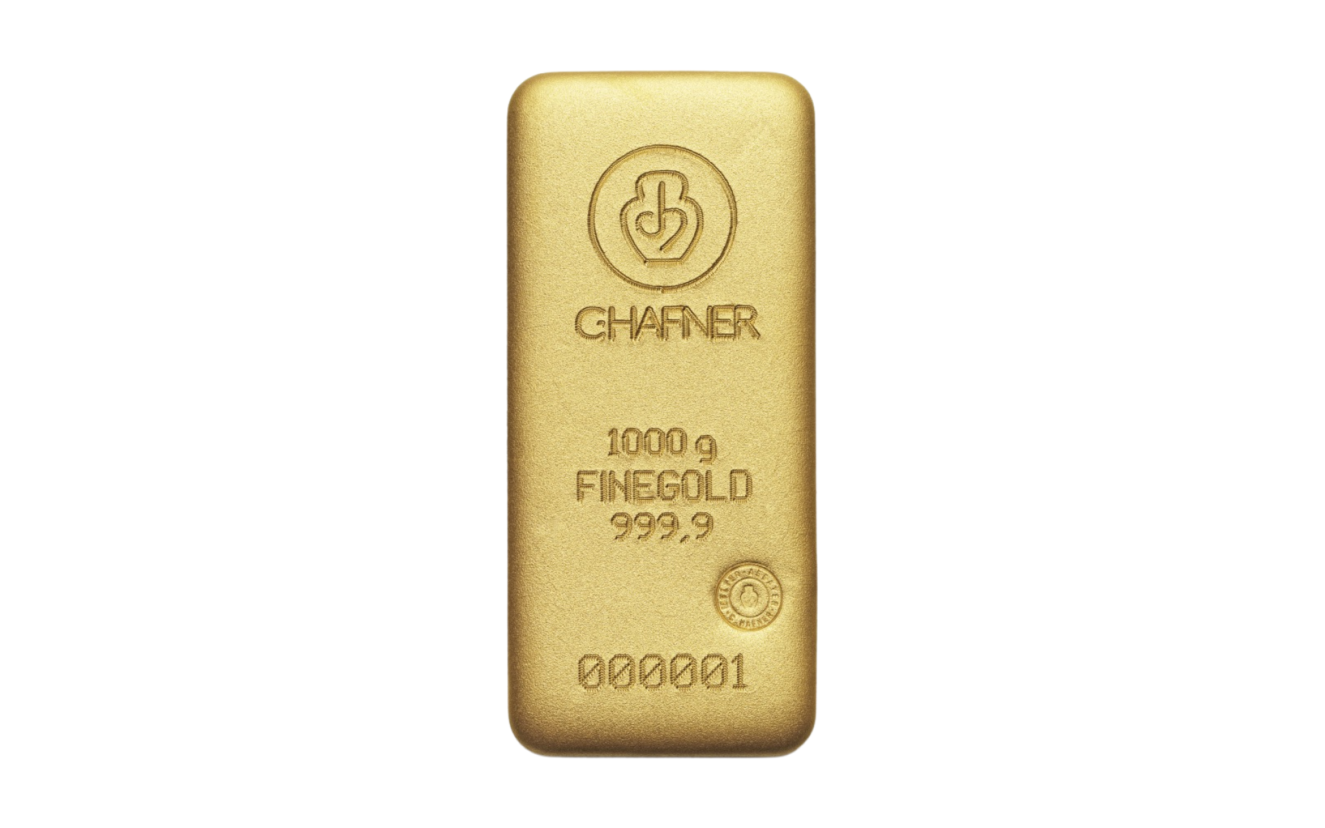 1.000 g C. Hafner Goldbarren gegossen Neuware