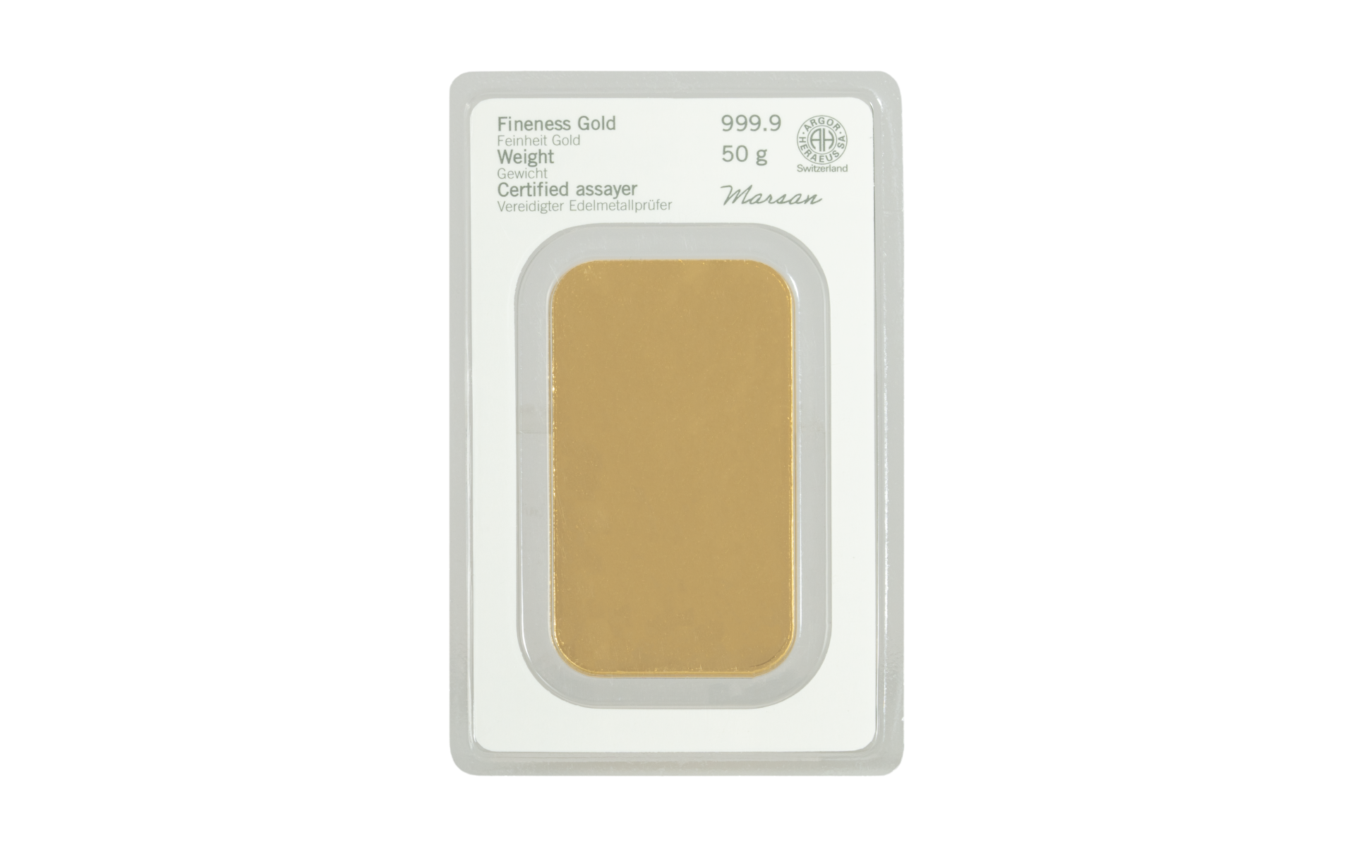 Heraeus Ink Unsere 50 g Heraeus Goldbarren sind Ihre sichere Kapitalanlage ...