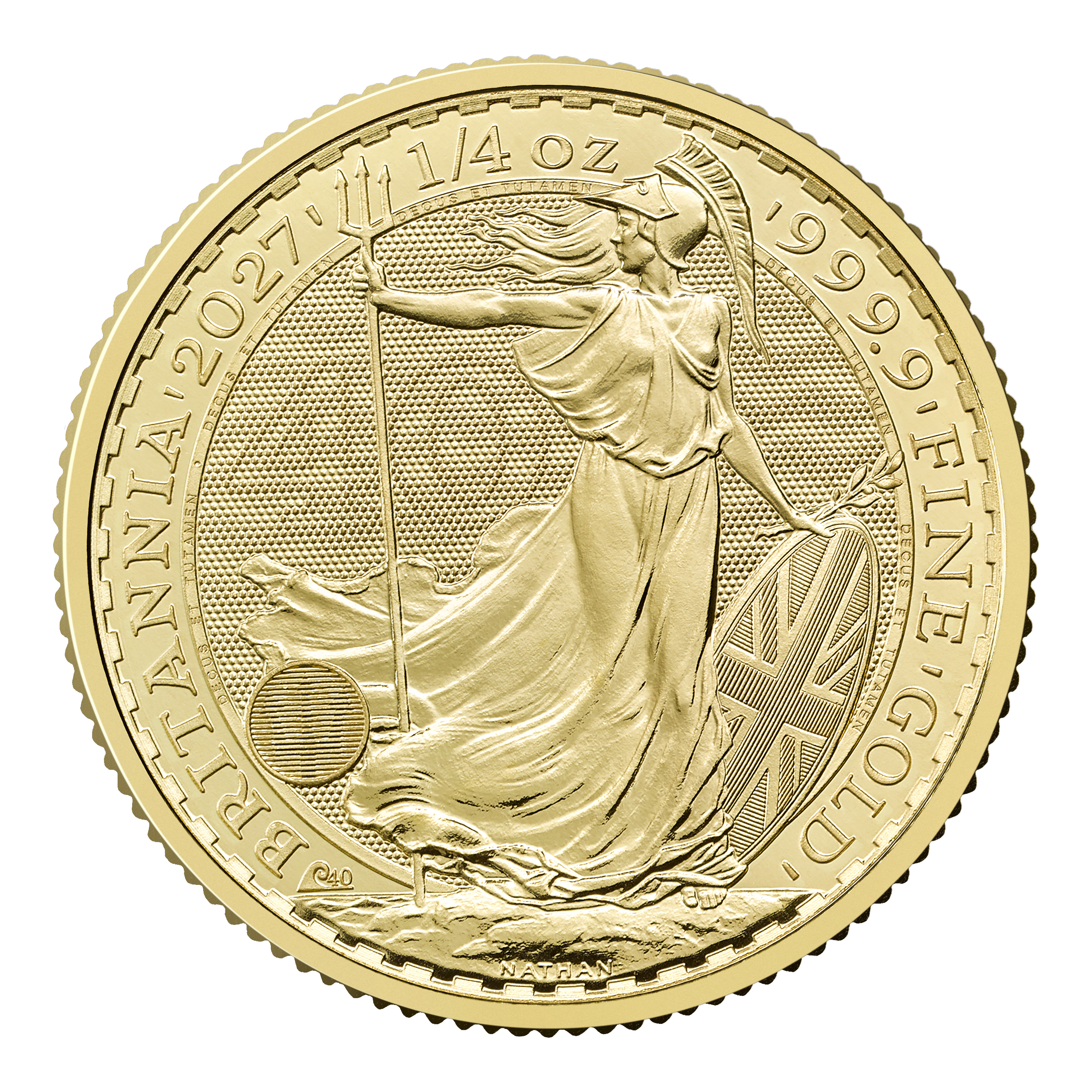 1/4 Unze (oz) Britannia Neuware Jahrgang 2027 "King Charles III."