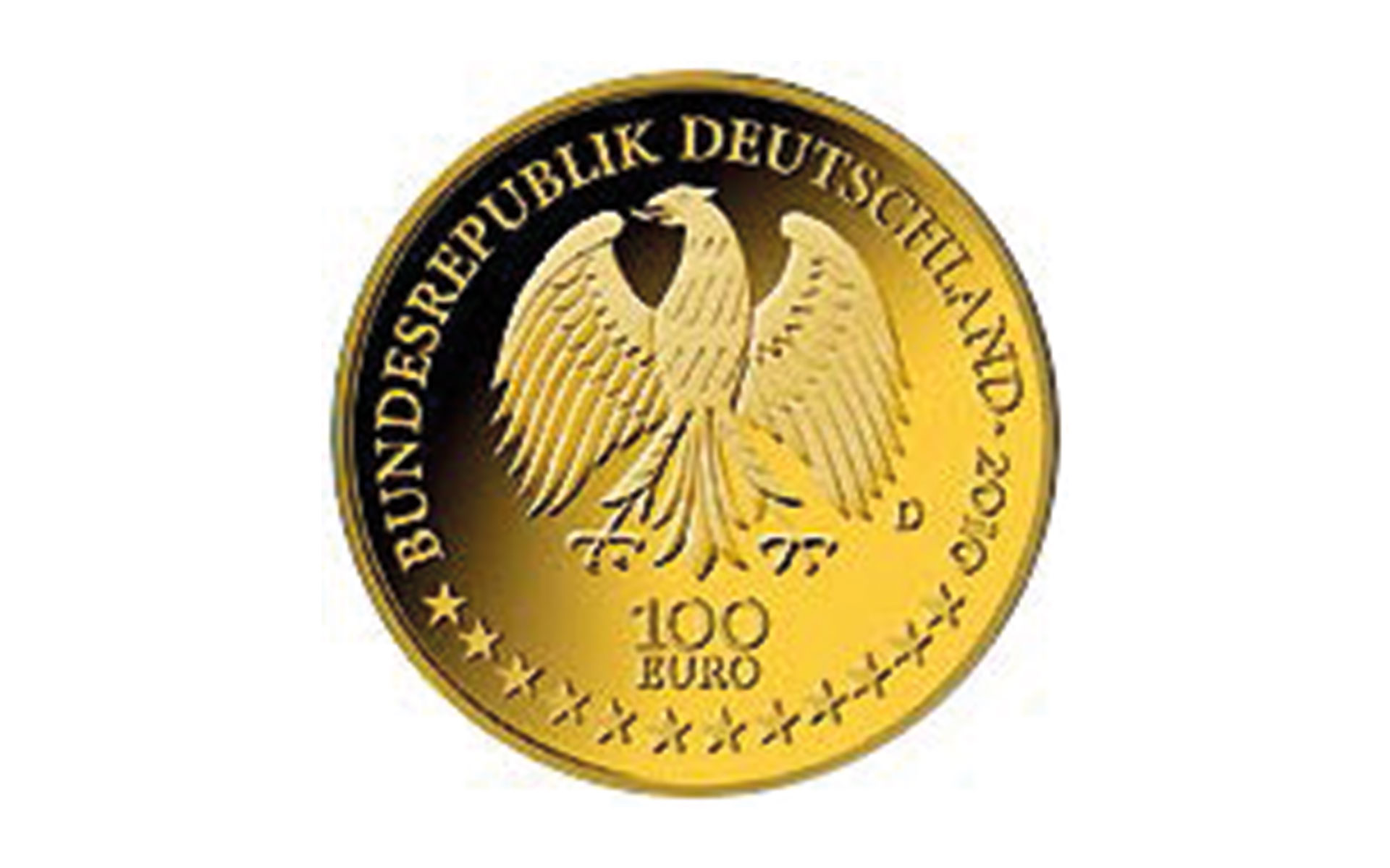100-Euro-Goldmünze 2010 "UNESCO Welterbe – Würzburger Residenz und Hofgarten"