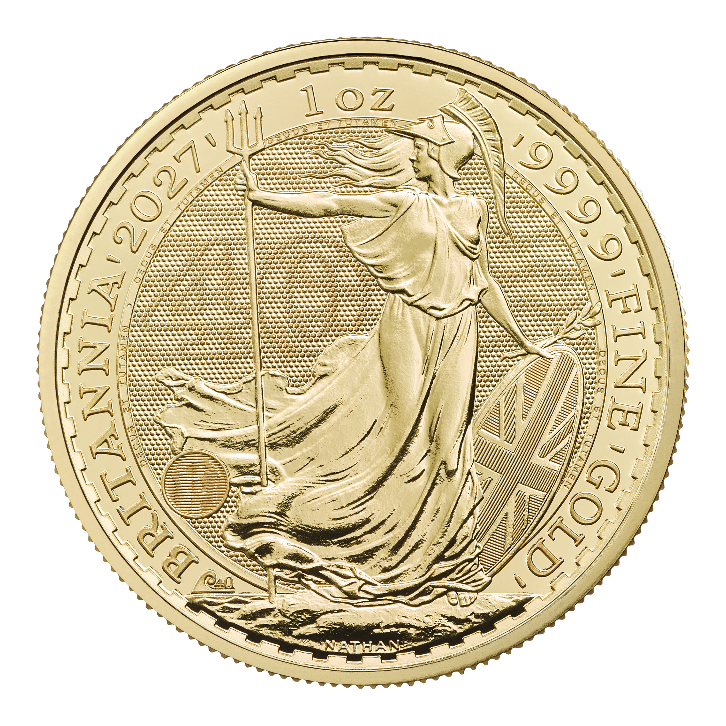 1 Unze (oz) Gold Britannia Neuware Jahrgang 2027 "King Charles III."