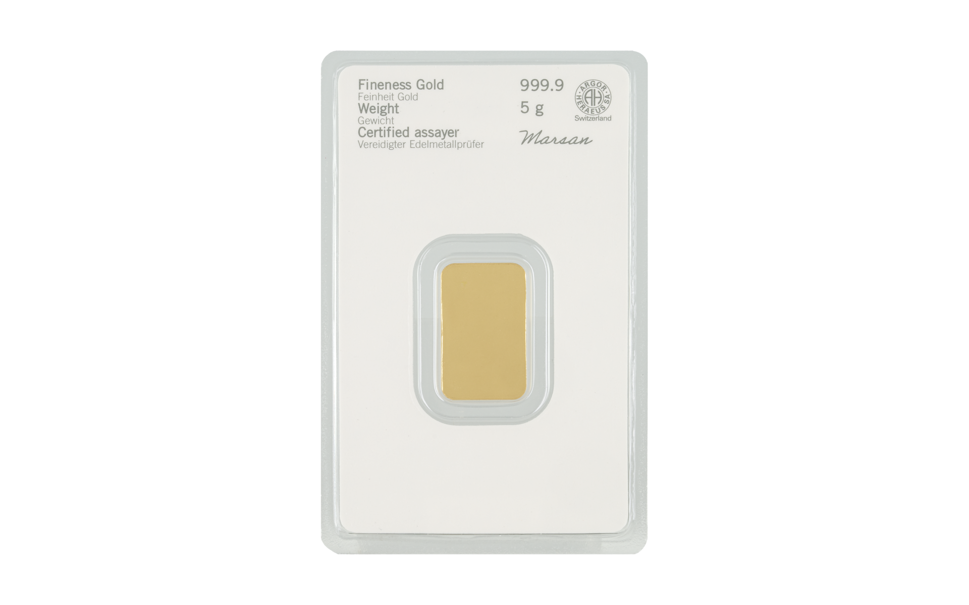Heraeus Ink Gold als Anlage und Geschenk: Jetzt Heraeus Goldbarren 5 g kaufen ...