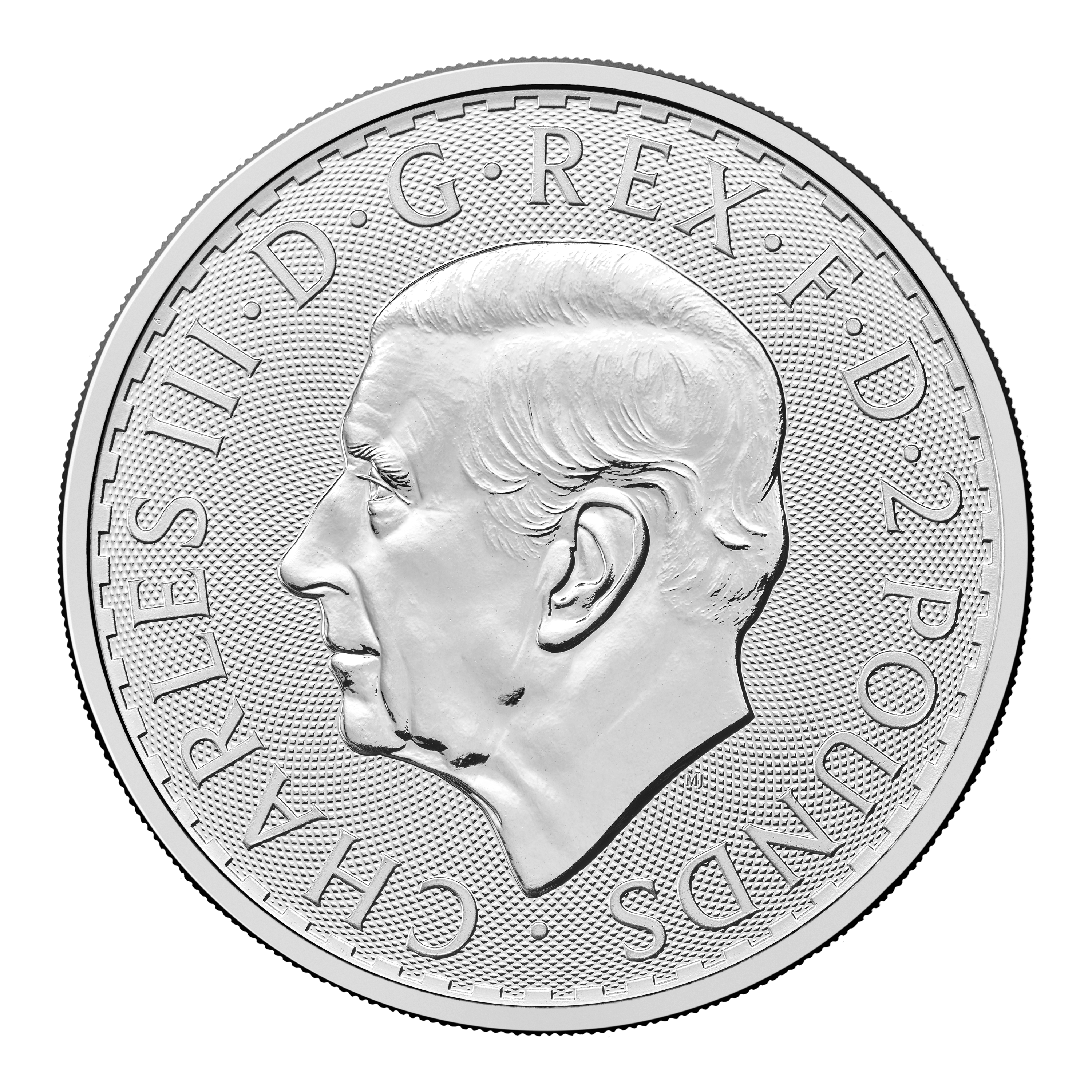 1 Unze (oz) Britannia Silber Neuware "King Charles III." Jahrgang 2027