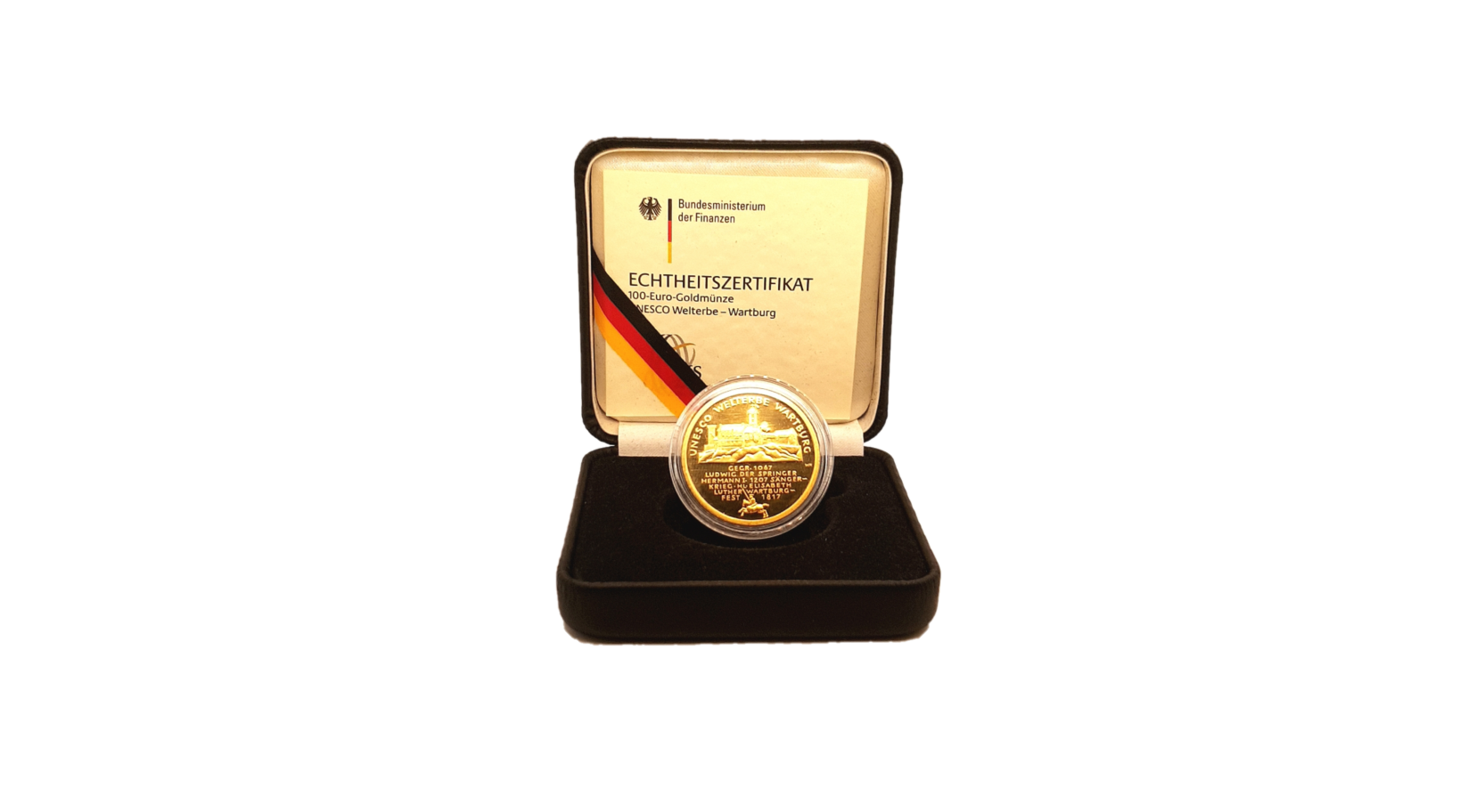100-Euro-Goldmünze 2011 "UNESCO Welterbe – Wartburg"