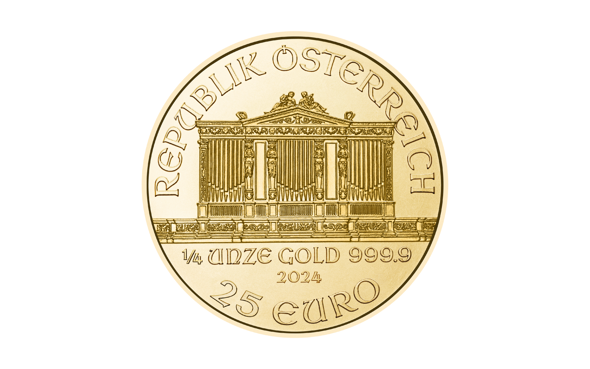 1/4 Unze (oz) Wiener Philharmoniker Neuware Jahrgang 2024 | SW10950