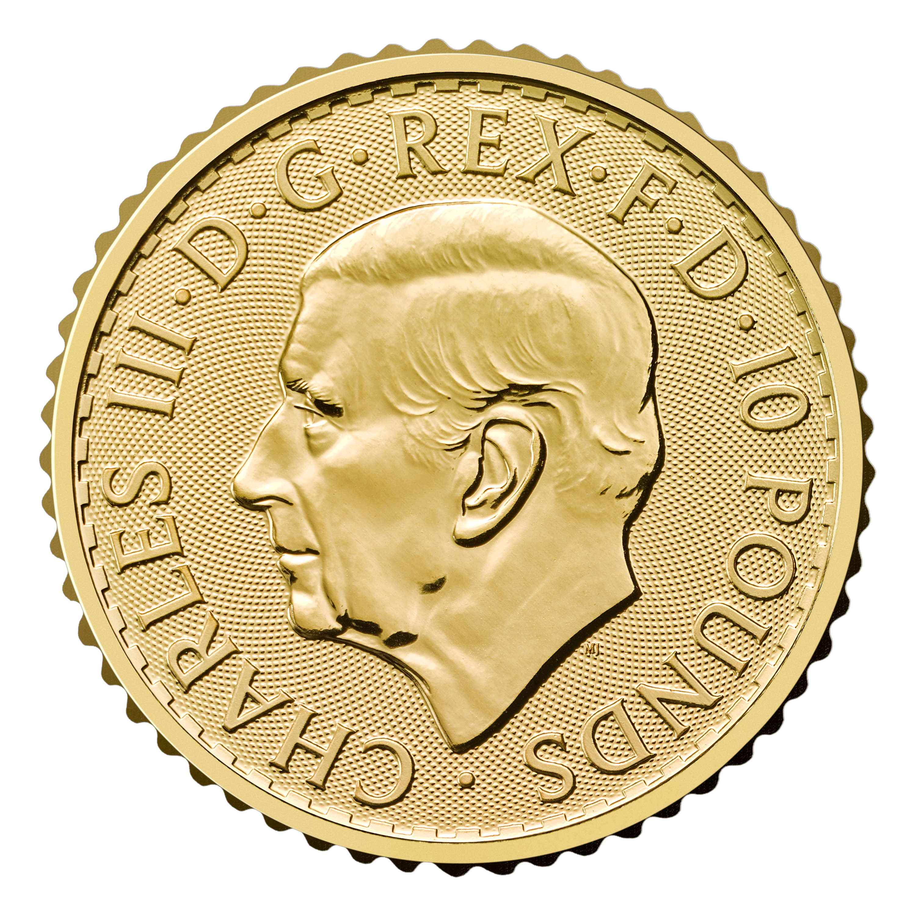 1/10 Unze (oz) Gold Britannia Neuware Jahrgang 2027 "King Charles III."