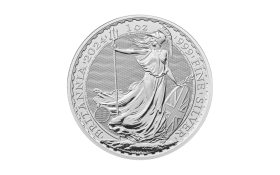 1 Unze (oz) Britannia Silber Neuware "Queen Elisabeth II." Jahrgang 2023