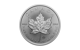1 Unze (oz) Silber Maple Leaf Resaleware verschiedene Jahrgänge