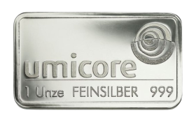 1 Unze (oz) Silberbarren Neuware