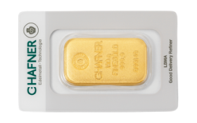 100 g C. Hafner Goldbarren Neuware