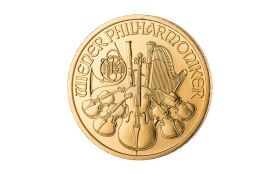 1 Unze (oz) Gold Wiener Philharmoniker Resaleware verschiedene Jahrgänge