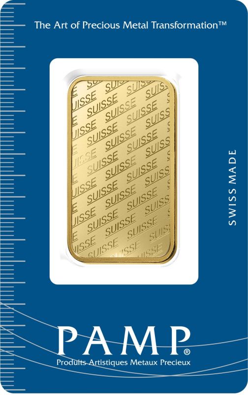 1 Unze (oz) PAMP Goldbarren